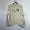 00s Cream White Nike Sweatshirt Men's Small