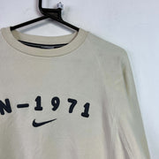 00s Cream White Nike Sweatshirt Men's Small