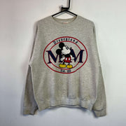 Grey Mickey Mouse Hoodie Women's Large