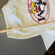 Grey Mickey Mouse Hoodie Women's Large