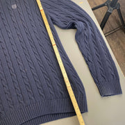 Navy Chaps Cable Knit Sweater Women's XL