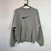 Vintage 90s Grey Nike Sweatshirt Men's Small