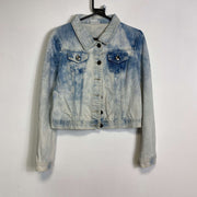 Tie-Dye Denim Jacket Womens Small