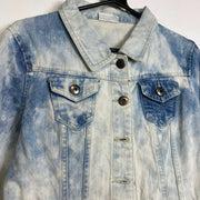 Tie-Dye Denim Jacket Womens Small