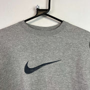 Vintage 90s Grey Nike Sweatshirt Men's Small