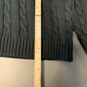 Black Chaps Cable Knit Sweater Women's XL