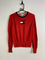 Red Tommy Hilfiger Knitwear Sweater Women's Medium