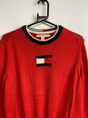 Red Tommy Hilfiger Knitwear Sweater Women's Medium