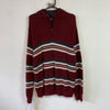 Red and White Chaps Knitwear Sweater Women's Large