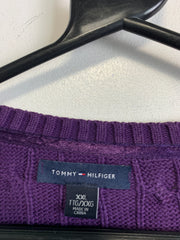 Purple Tommy Hilfiger Cable Knit Sweater Women's XXL