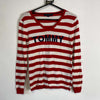 Red White Tommy Hilfiger Knit Jumper Sweater Womens XS