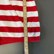 Red White Tommy Hilfiger Knit Jumper Sweater Womens XS