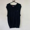 Black Chaps Knitwear Jumper Vest Large