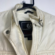 Cream Belstaff Padded Field Jacket Womens Small