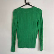 Green Tommy Hilfiger Knit Jumper Sweater Womens Small