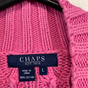 Pink Chaps Knitwear Sweater Women's Large