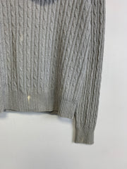 Grey Tommy Hilfiger Cable Knit Sweater Women's Small