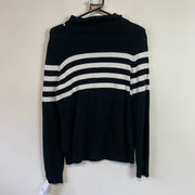 Black and White Chaps Knitwear Sweater Women's Large