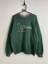 Green Embroidery Sweatshirt Men's Large