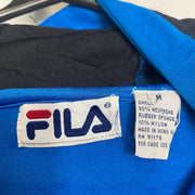 Blue Black Fila Hooded Shell Jacket Size Medium