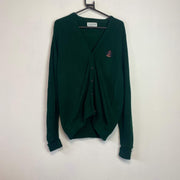 Vintage Green Izod Cardigan Sweater Men's Small