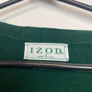 Vintage Green Izod Cardigan Sweater Men's Small