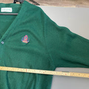 Vintage Green Izod Cardigan Sweater Men's Small