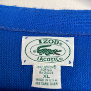 Vintage Izod Lacoste Cardigan Sweater Men's XL