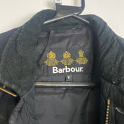 Black Barbour Quilted Full Zip Field Jacket Womens Medium