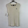 Cream White Knitwear Sweater Vest Women's XL