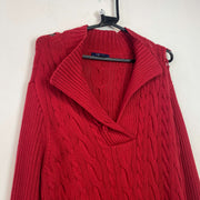 Red Chaps Cable Knit Sweater Women's XXL