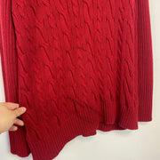 Red Chaps Cable Knit Sweater Women's XXL