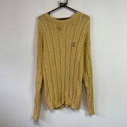 Brown Chaps Cable Knit Sweater Women's Medium