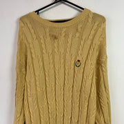 Brown Chaps Cable Knit Sweater Women's Medium