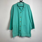 Vintage Tiffany Blue Heavy Cotton Shirt By Taylor Womens XL