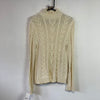 Cream White Chaps Knitwear Sweater Women's Medium