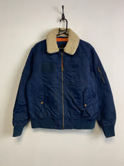 Navy Bomber Jacket Men's Large