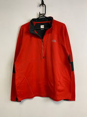 Red North Face Track Top Men's XL