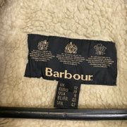 Vintage Barbour Fleece Lined Zip Up Coat Womens 12