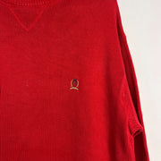 Red Tommy Hilfiger Crewneck Sweater Knit Jumper XL