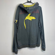 Vintage Grey y2k Puma Lined Full Zip Hoodie