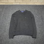 Grey Tommy Hilfiger Knitwear Sweater Men's Large