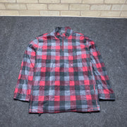 Black and Red Fleece Flannel Men's XXL