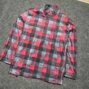 Black and Red Fleece Flannel Men's XXL