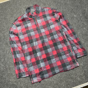 Black and Red Fleece Flannel Men's XXL