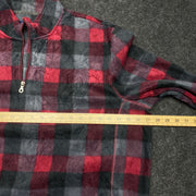 Black and Red Fleece Flannel Men's XXL