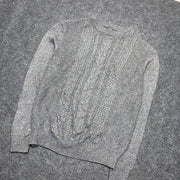 Grey Knitwear Sweater men's Large