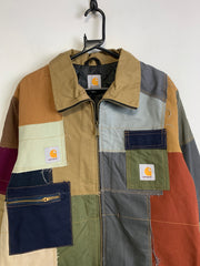 Reworked Multicolour Carhartt Workwear Jacket Men's Large