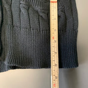 Black Chaps Cable Knit Sweater Women's Small