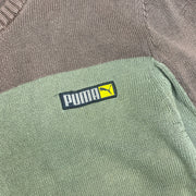 Brown and Green Puma Knitwear Sweater men's Medium